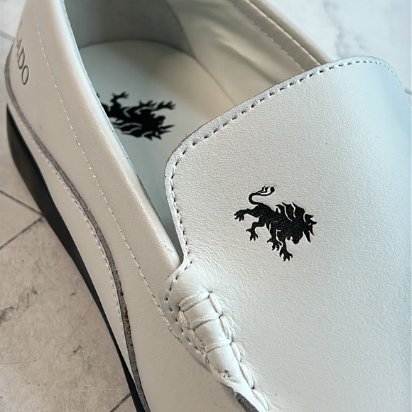 NWOT Vlado Footwear Mens Elite White Slip-On Loafer Shoe Size 9.5M - Picture 3 of 12
